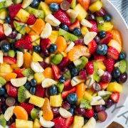 Ensalada de frutas arcoiris